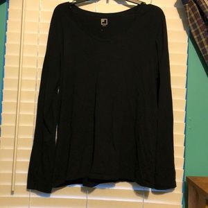Black V-Neck Top